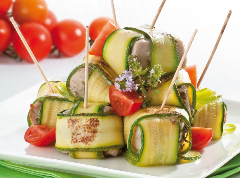 Mousse di Tonno in fascia di zucchine